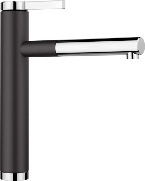 Miscelatore per lavello con doccia Blanco LINEE-S nero cromo 526171