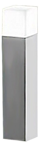 Lampioncino esterno ip54 perenz tower 8342 gc e27 led metallo alluminio acrilico grigio cemento - Perenz