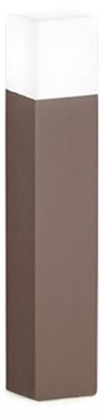 Lampioncino esterno ip54 perenz tower 8342 e e27 led metallo alluminio acrilico corten opaco - Perenz