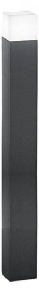 Lampioncino esterno ip54 perenz tower 8344 a e27 led metallo alluminio acrilico antracite opaco - Perenz