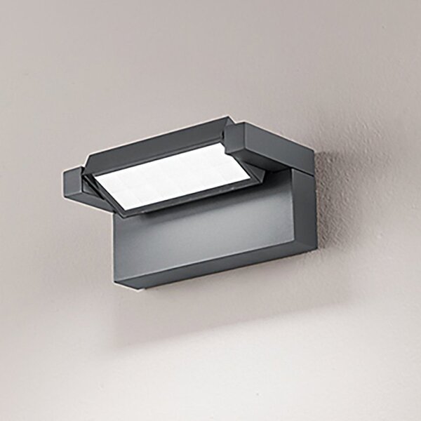 Applique esterno orientabile perenz display 8350 a ct ip65 led cct antracite opaco - Perenz