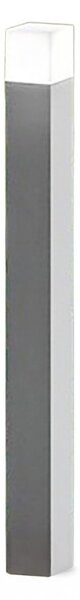 Lampioncino esterno ip54 perenz tower 8344 gc e27 led metallo alluminio acrilico grigio cemento - Perenz