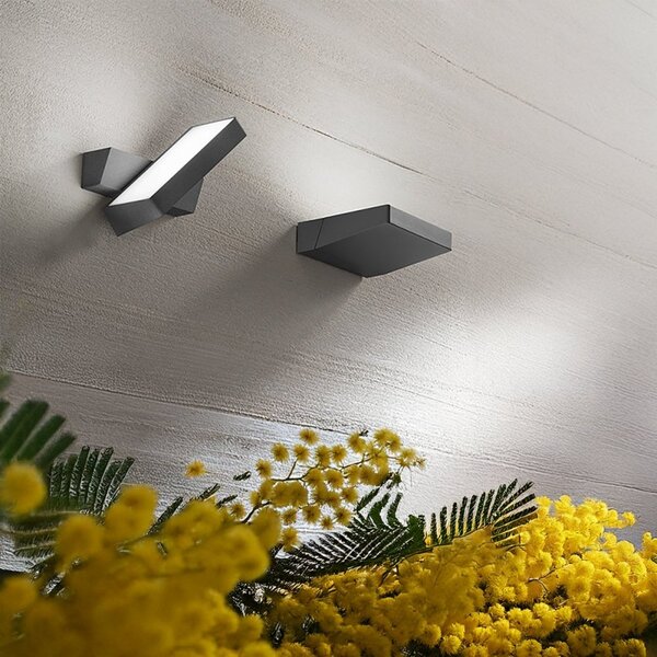 Applique esterno orientabile perenz giro 8314 a lc ip54 led 3000k antracite opaco - Perenz