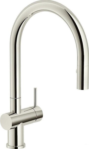 Rubinetto da cucina Franke 115.0554.090 ad alta pressione con funzione Eco e doccetta estraibile in nichel lucido
