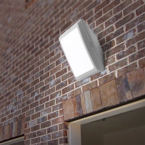 Applique esterno top light siena gr e27 led ip66 resina - Top Light