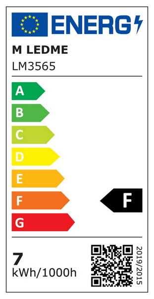 Faretto Led da binario magnetico 16mm 7W nero orientabile Bianco neutro 4000K M LEDME