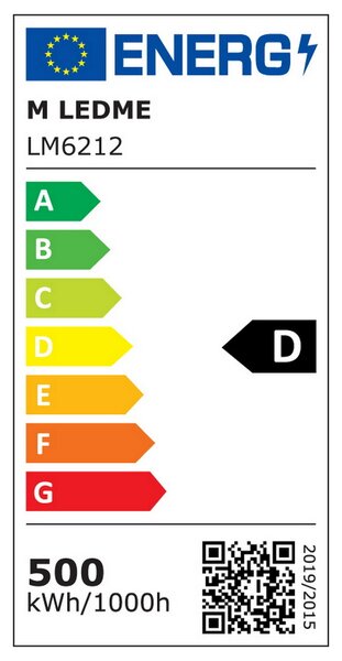 Faro proiettore Led 500W Nero da esterno IP65 Bianco freddo 6000K M LEDME