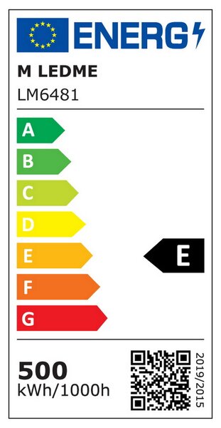 Faro proiettore Led 500W Grigio da esterno IP65 Bianco freddo 6000K M LEDME