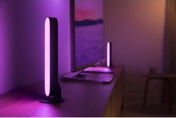 Philips - SET 2x Lampada da tavolo dimmerabile LED RGB Hue AMBIANCE LED/6W/230V
