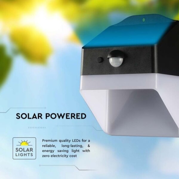 Lampada solare da parete LED con sensore LED/2W/3,7V 4000K IP65 1200 mAh