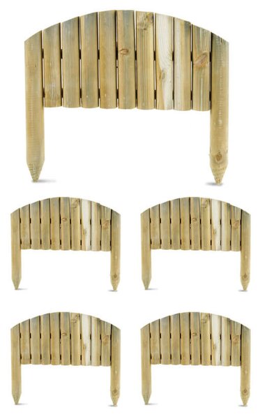 Minirecinzione Procida 5 Pezzi 30/40x55 cm in Legno Impregnato