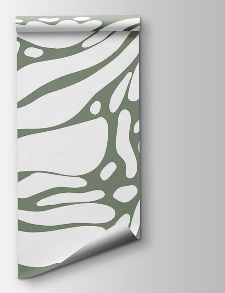 Carta da parati Motivo bianco e grigio, Carta da parati design, Carta da parati popolare, w01623v2 - Tapeko.it