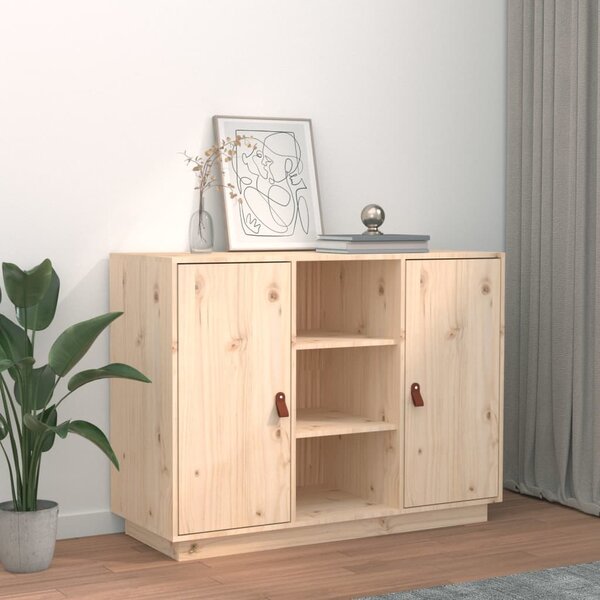 Credenza mobile portabottiglie o vinili in legno massello di mango ISIDRO -  Miliboo