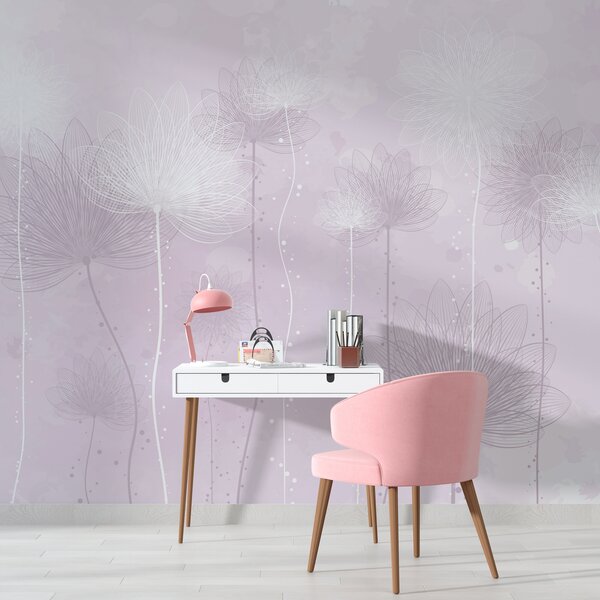 Carta da parati Primo piano di fiori, Carta da parati Natura, Carta da parati popolare, w01645v1 - Tapeko.it