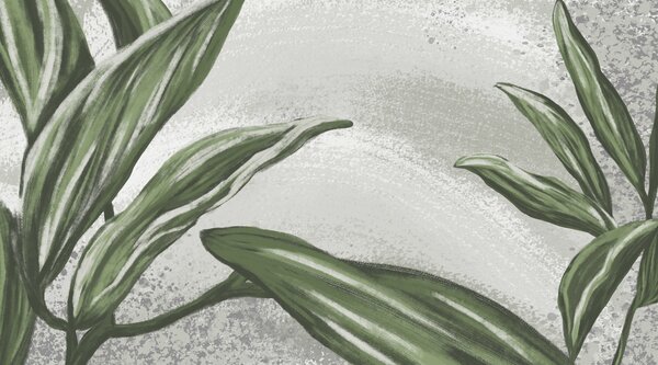 Carta da parati Primo piano di foglie, Carta da parati Foglie di Palma, Carta da parati popolare, w01682 - Tapeko.it