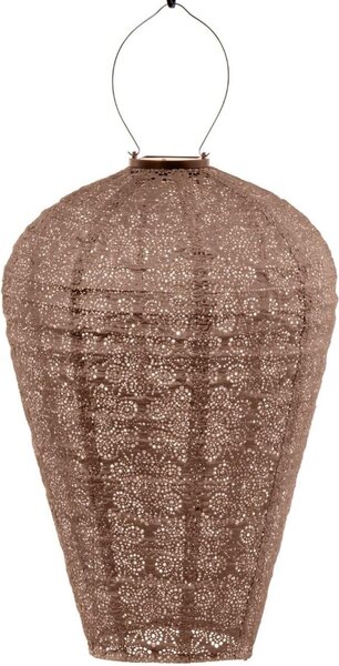 LUMIZ Lanterna solare Balloon XL | Fiore | Marrone moka | D35 H50 cm