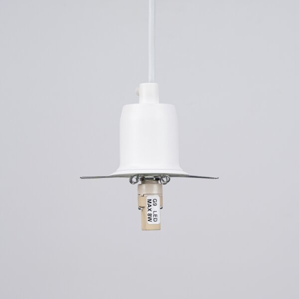 Sollux SL.1357 - Lampadario a sospensione con filo HYPERION 3xG9/8W/230V bianco