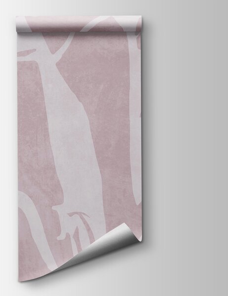 Carta da parati Motivo rosa e bianco, Carta da parati design, Carta da parati popolare, w02917v2 - Tapeko.it