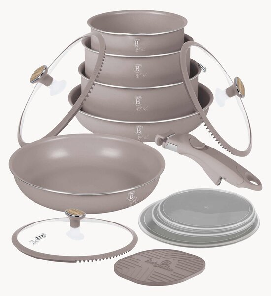 Batteria di pentole Taupe Nordic 13 pz