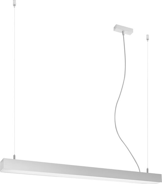 Lampada a sospensione PINNE 90 grigio 1xLED 24W alluminio 150x6x90cm Thoro Lighting