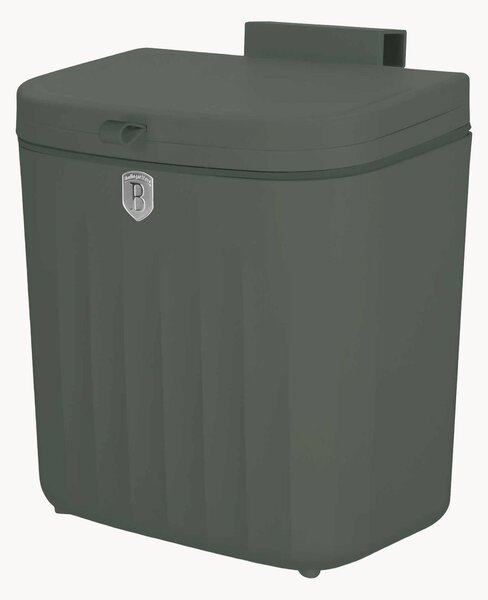 Pattumiera da appendere verde opaco, 7 L