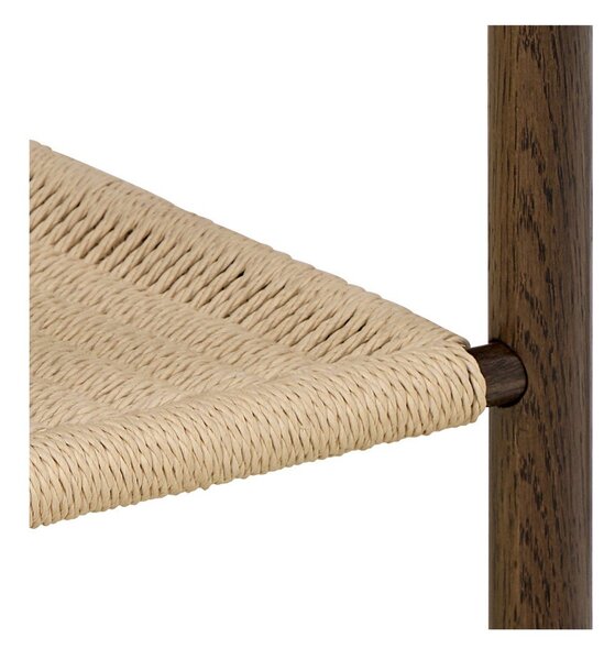 Comodino colore naturale scuro con effetto rovere Monfort – Actona