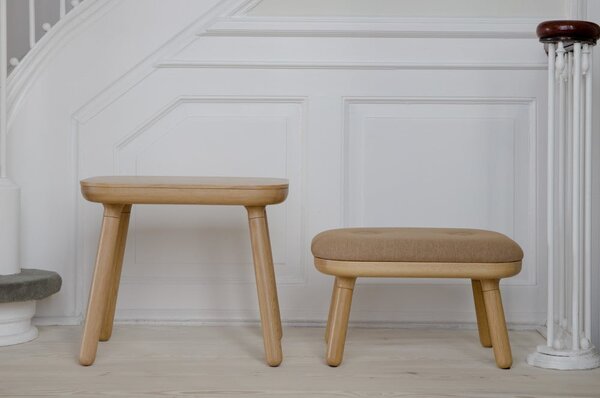 Sgabello di colore naturale/marrone chiaro Paff Low – UMAGE