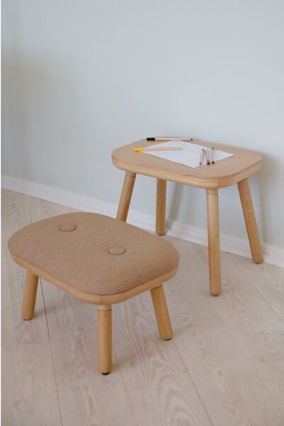 Sgabello di colore naturale/marrone chiaro Paff Low – UMAGE