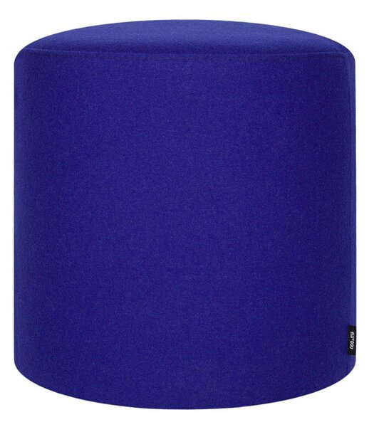Poggiapiedi blu con rivestimento in lana Folk – noo.ma