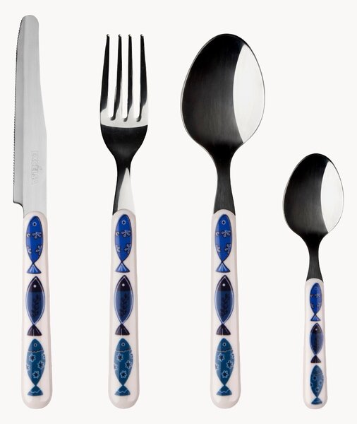 Set di 24 posate in acciaio inossidabile lucido Ocean, 6 persone