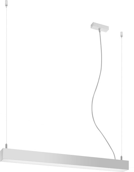 Lampada a sospensione PINNE 67 grigio 1xLED 16W alluminio 150x6x67cm Thoro Lighting