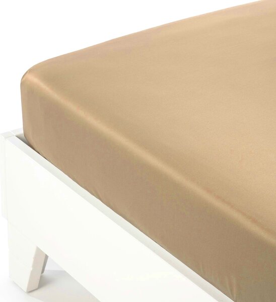 Lenzuolo Inferiore In Cotone Tinta-unita Matrimoniale Caleffi Tinta Unita Beige Caleffi