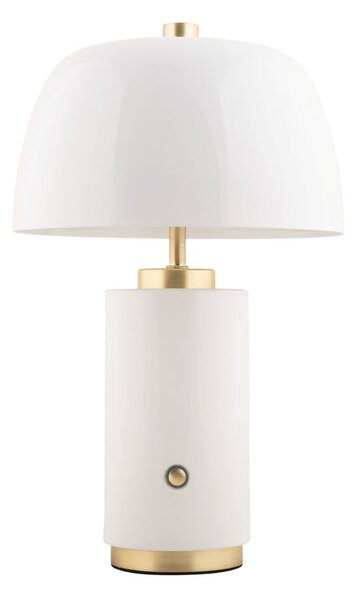 Lampada da tavolo dimmerabile a LED bianchi con paralume in metallo (altezza 30 cm) Freya - Leitmotiv