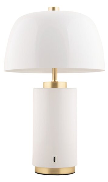 Lampada da tavolo dimmerabile a LED bianchi con paralume in metallo (altezza 30 cm) Freya - Leitmotiv