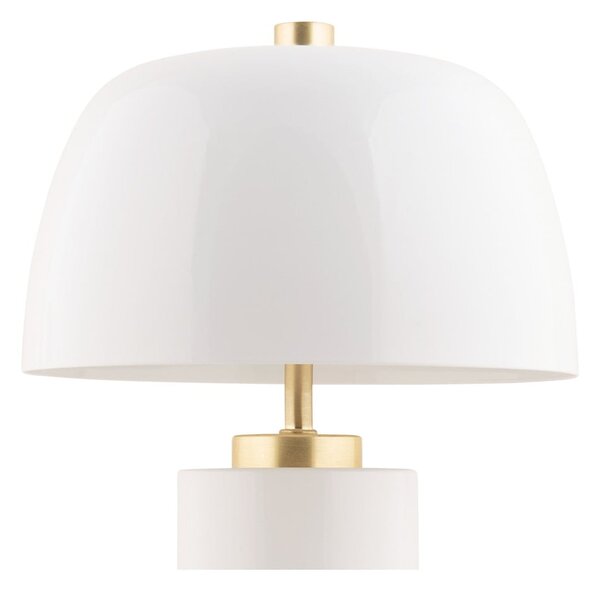 Lampada da tavolo dimmerabile a LED bianchi con paralume in metallo (altezza 30 cm) Freya - Leitmotiv