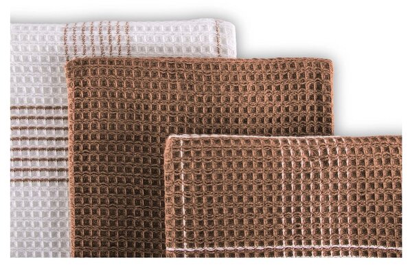 Set di 3 asciugamani 50x76 cm Duo Waffle - ZicZac