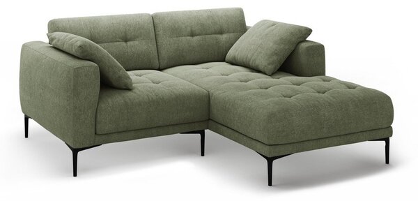 Divano angolare verde (con penisola a destra/con chaise lounge) Bemy – Micadoni