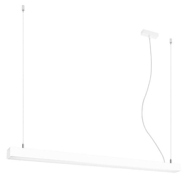 Lampada a sospensione PINNE 118 bianco 1xLED 28W alluminio 150x6x118cm Thoro Lighting