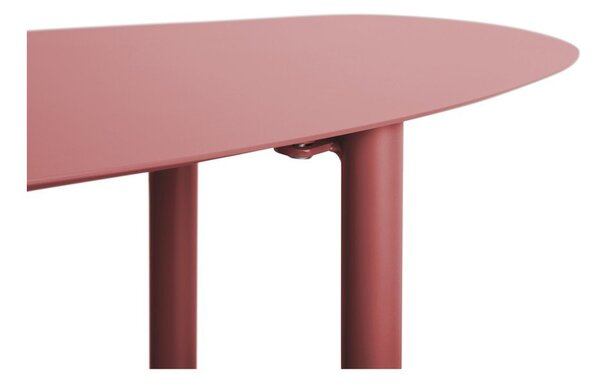 Scaffale burgundy in metallo 90x82x28 cm Riqueza – Leitmotiv