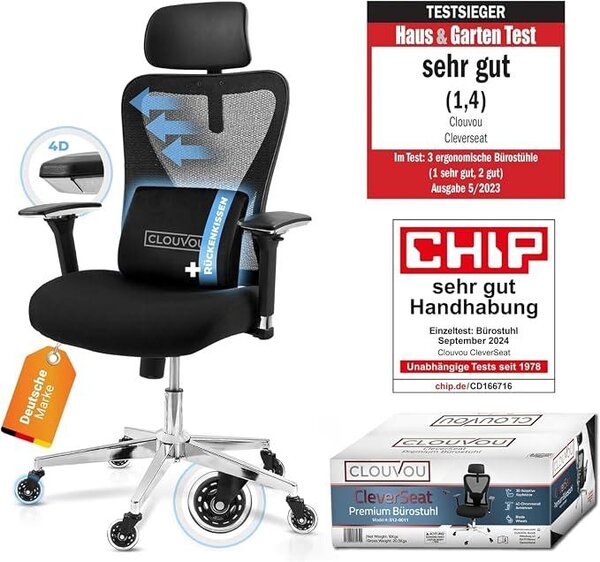 Silecomplaza: Sedia da ufficio ergonomica [PRODOTTO VINCENTE NEI TEST]