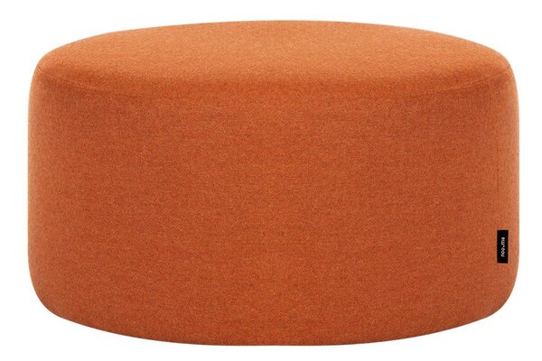 Poggiapiedi color terracotta con rivestimento in lana Folk – noo.ma