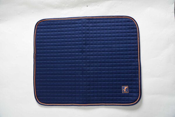 Letto per cani Bucas Topper Therapy Navy/Orange M (88 x 58 cm)