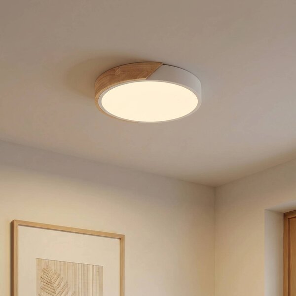 Plafoniera soffitto Lynorri PRIOS, Bianco / Opale, Soggiorno / Sala da pranzo, Plastica, Moderno, Plafoniera