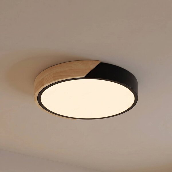 Plafoniera soffitto Lynorri PRIOS, Nero, Soggiorno / Sala da pranzo, Plastica, Moderno, Plafoniera