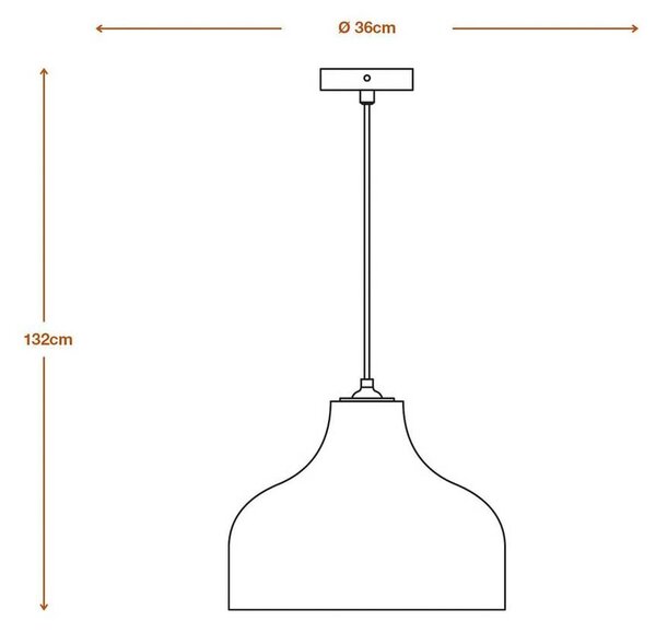OSRAM Lampada a sospensione HAT, dimmerabile, Marrone / Ruggine, Soggiorno / Sala da pranzo, Carta / Lunolit / Lunopal, Lampada a sospensione
