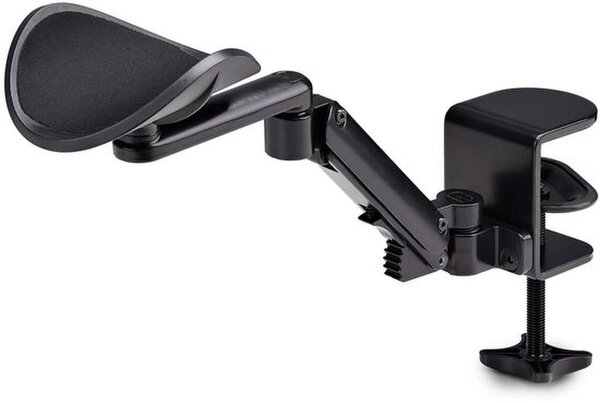 Sedia da ufficio ergonomica e regolabile Azomor con braccioli a fissaggio a morsetto