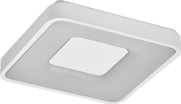 OSRAM Orbis Piana Lampada da soffitto a LED 380 mm, 24 W, 3000 K bianco caldo, Click-DIM, bianco, metallo, IP20