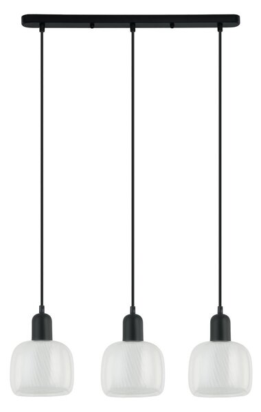 Italux Lamezia lampadario moderno nero PND-67594-3-BK+CL