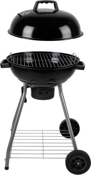 Alpina Barbecue - Barbecue sferico - BBQ - con coperchio - Ø 45 cm - carbone di legna