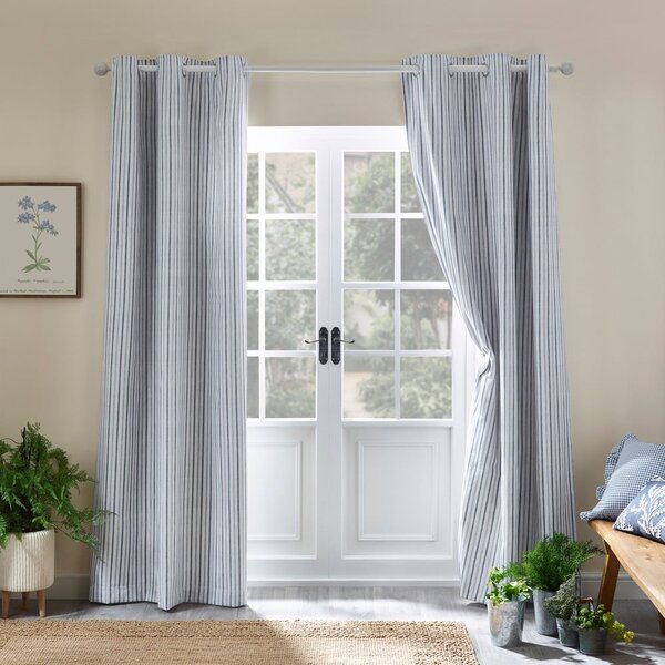 Tende in set blu 2 pz 229x229 cm Logan Stripe – Catherine Lansfield